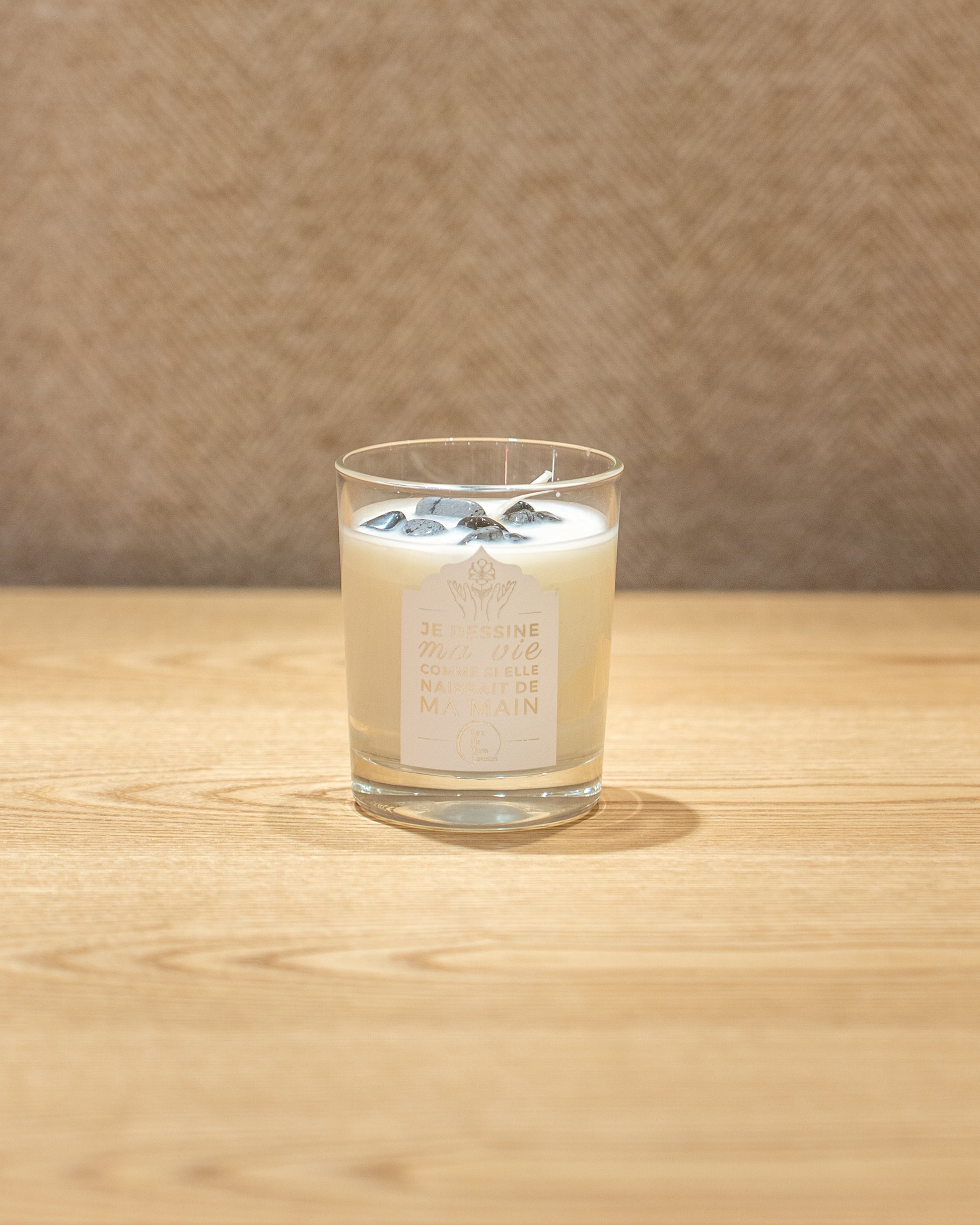 Bougie Énergétique "Je dessine ma vie comme si elle naissait de ma main"
