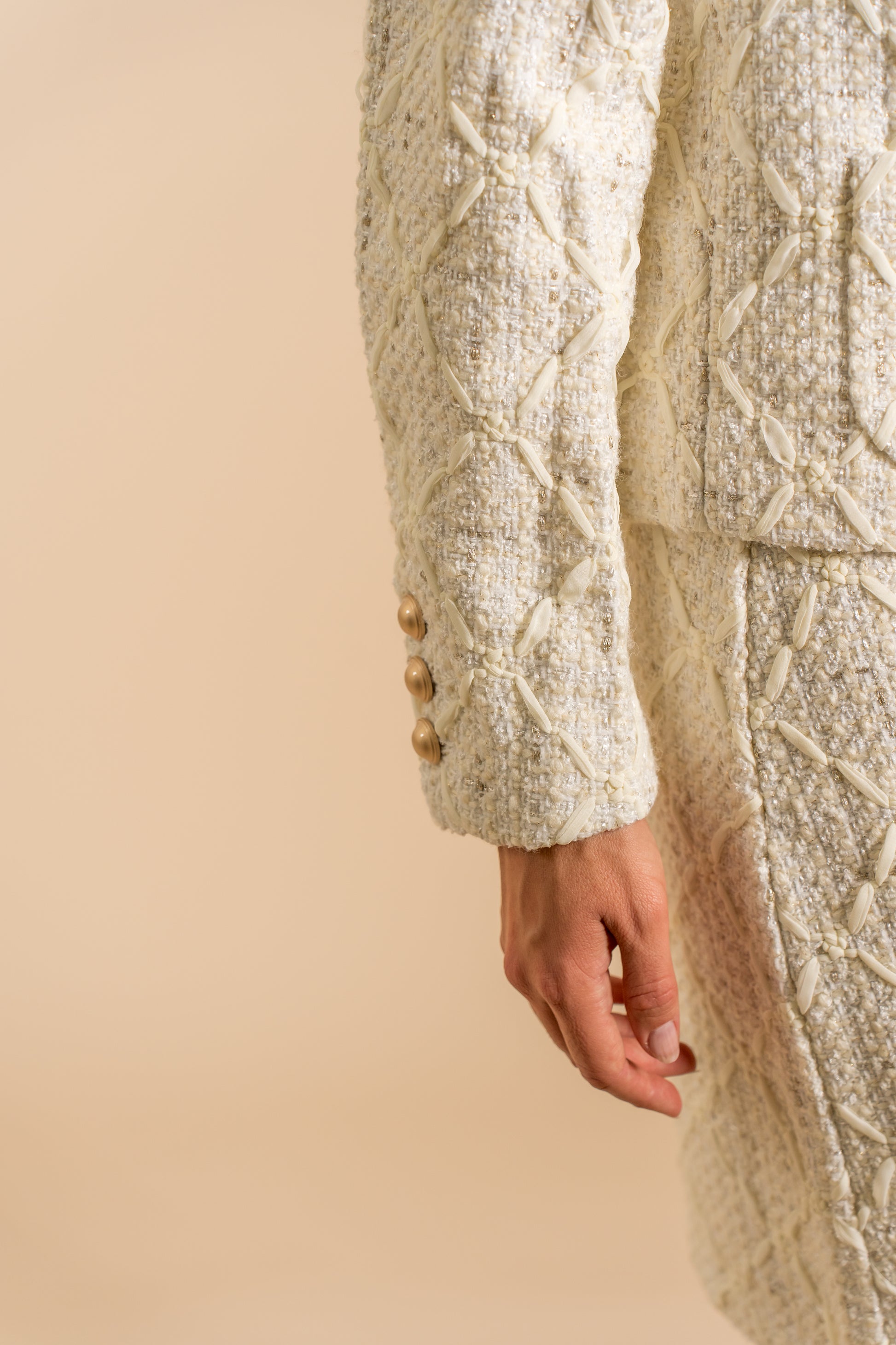 Veste en tweed couture